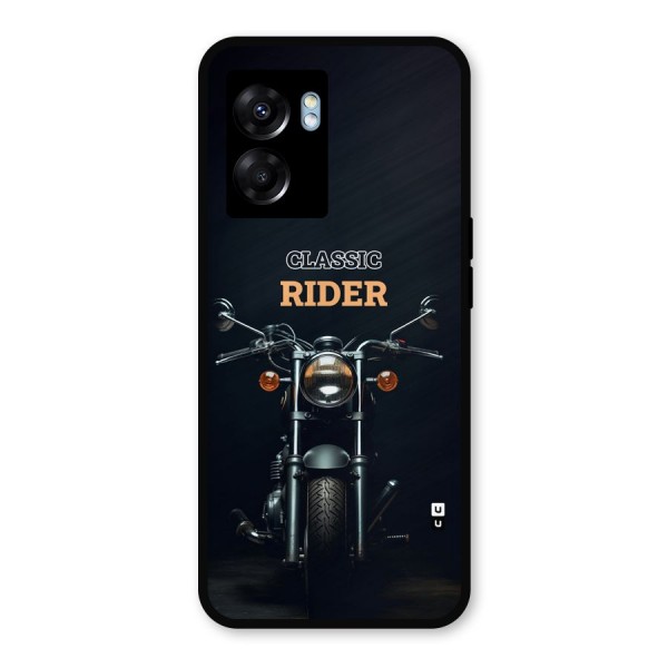 Classic RIder Metal Back Case for Oppo K10 (5G)