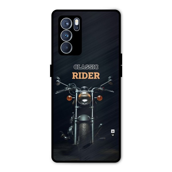 Classic RIder Metal Back Case for Oppo Reno6 Pro 5G