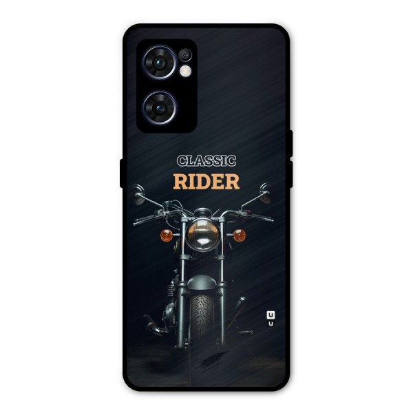 Classic RIder Metal Back Case for Oppo Reno7 5G