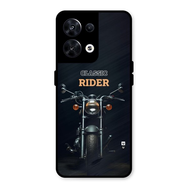 Classic RIder Metal Back Case for Oppo Reno8 5G