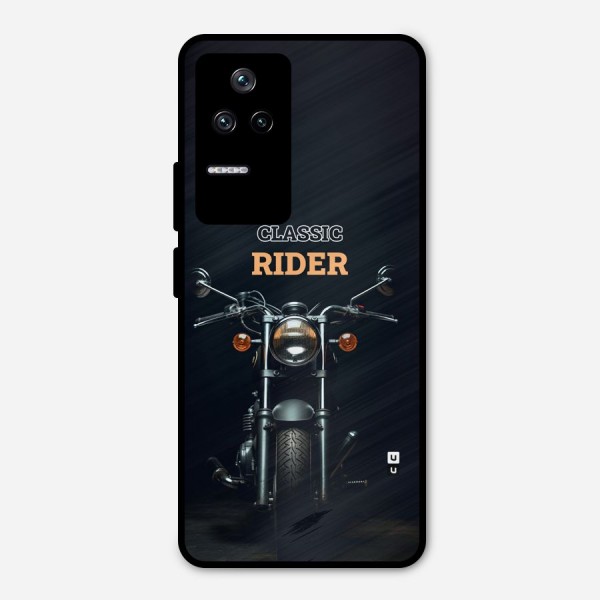 Classic RIder Metal Back Case for Poco F4 5G