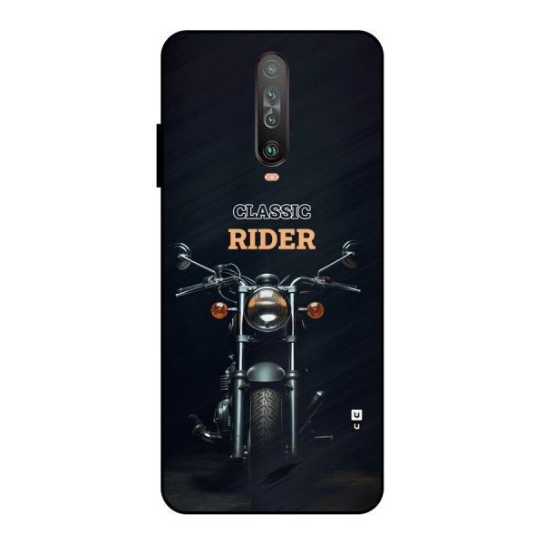 Classic RIder Metal Back Case for Poco X2