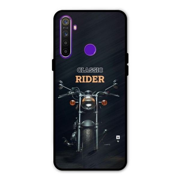 Classic RIder Metal Back Case for Realme 5i