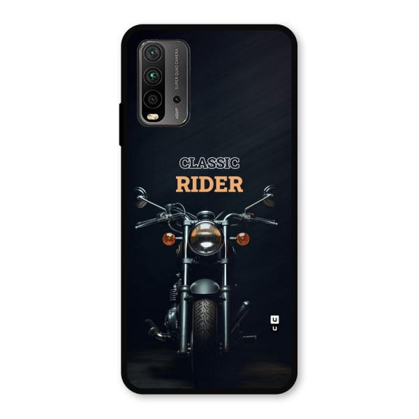 Classic RIder Metal Back Case for Redmi 9 Power