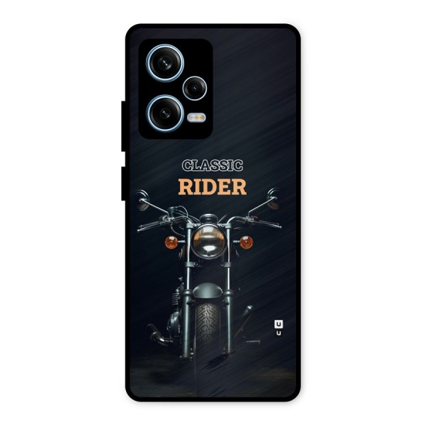 Classic RIder Metal Back Case for Redmi Note 12 Pro