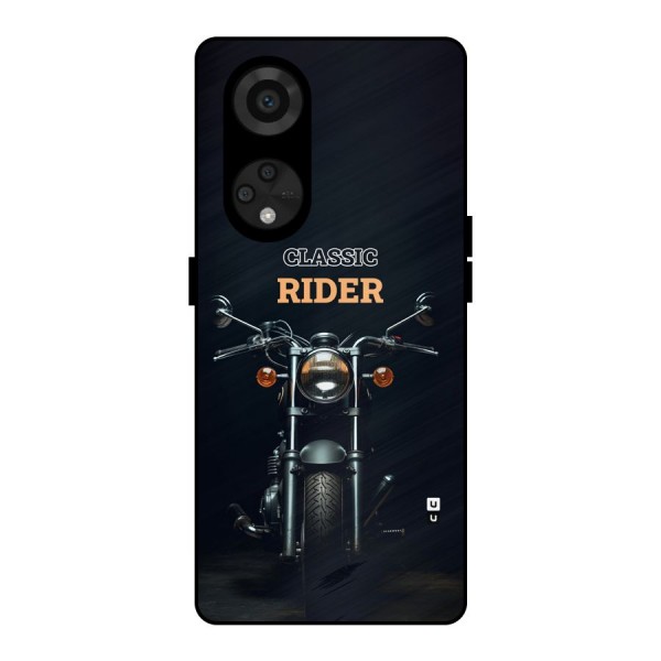 Classic RIder Metal Back Case for Reno8 T 5G