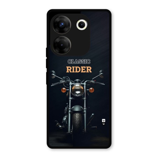 Classic RIder Metal Back Case for Tecno Camon 20