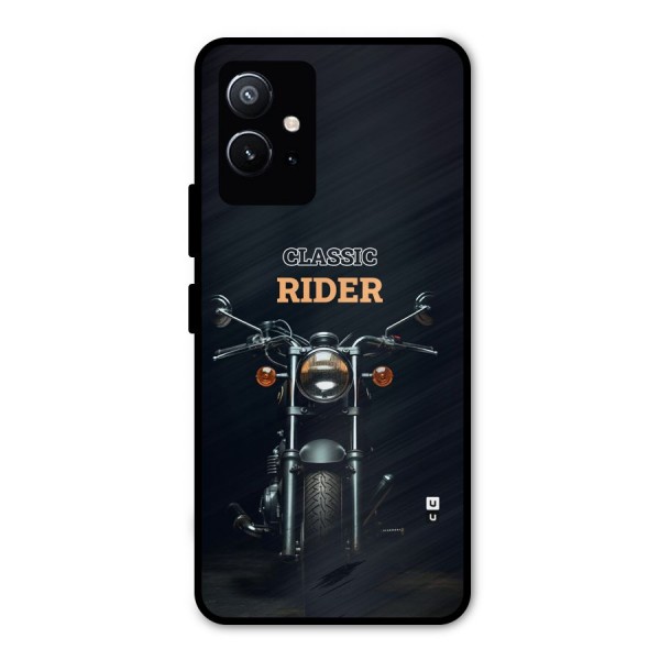 Classic RIder Metal Back Case for Vivo T1 5G