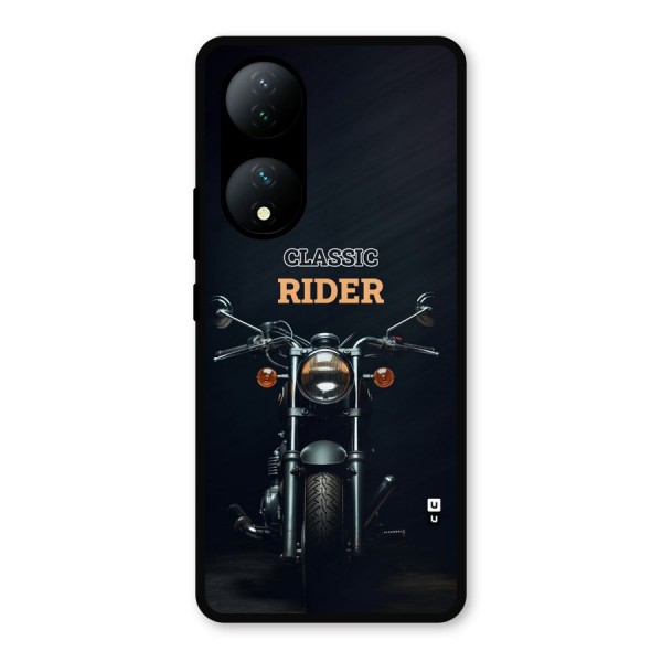Classic RIder Metal Back Case for Vivo T2