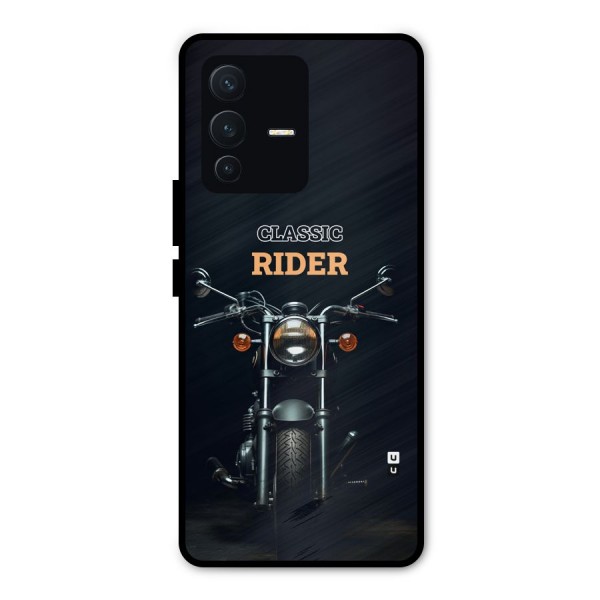 Classic RIder Metal Back Case for Vivo V23 Pro