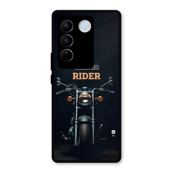 Classic RIder Metal Back Case for Vivo V27 Pro