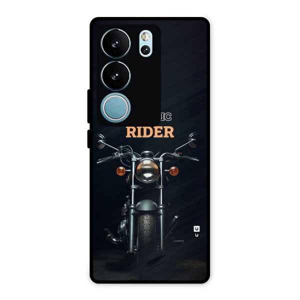 Classic RIder Metal Back Case for Vivo V29 Pro