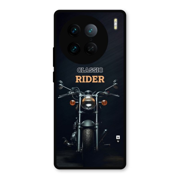 Classic RIder Metal Back Case for Vivo X90 Pro