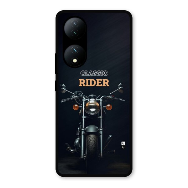 Classic RIder Metal Back Case for Vivo Y100