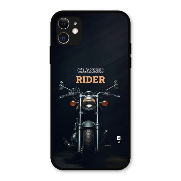 Classic RIder Metal Back Case for iPhone 11