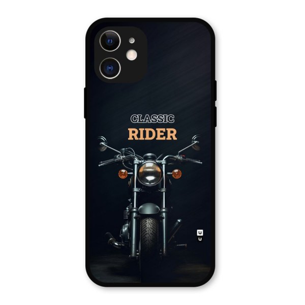 Classic RIder Metal Back Case for iPhone 12