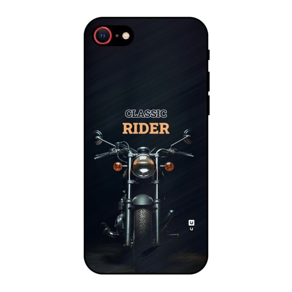 Classic RIder Metal Back Case for iPhone 8