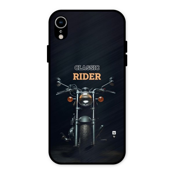 Classic RIder Metal Back Case for iPhone XR
