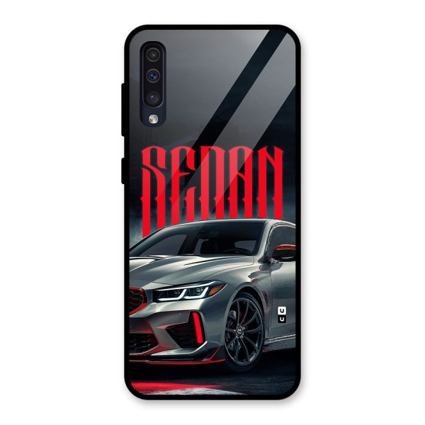 Classic Sedan Glass Back Case for Galaxy A50