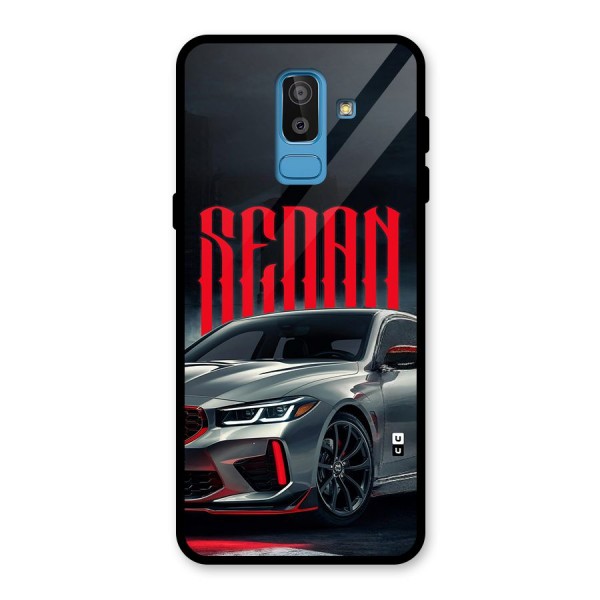 Classic Sedan Glass Back Case for Galaxy J8