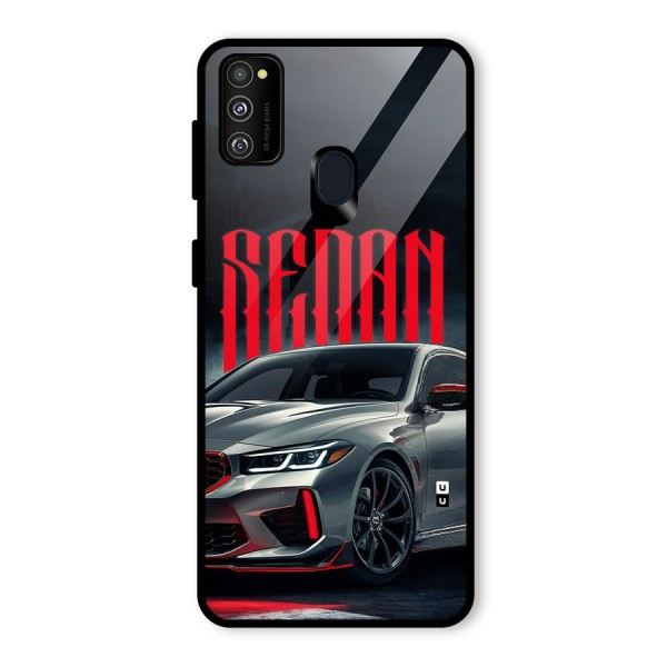 Classic Sedan Glass Back Case for Galaxy M30s