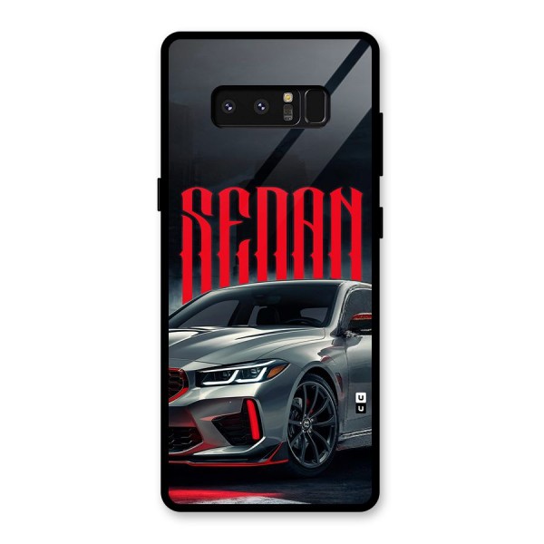 Classic Sedan Glass Back Case for Galaxy Note 8