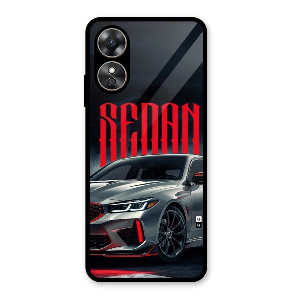 Classic Sedan Glass Back Case for Oppo A17