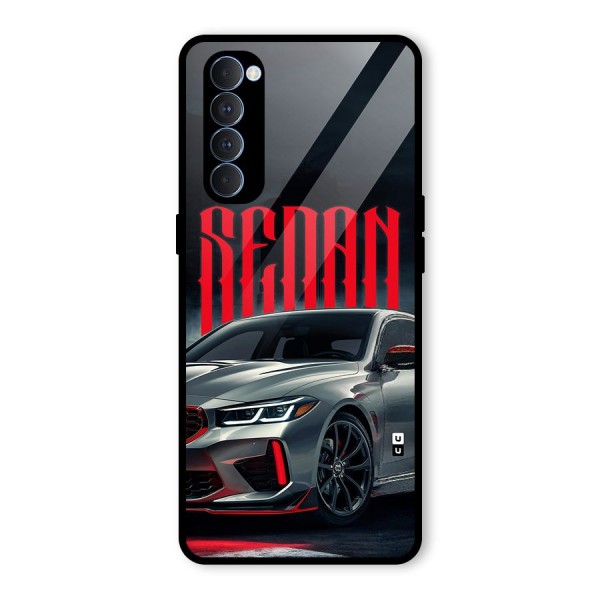 Classic Sedan Glass Back Case for Oppo Reno4 Pro