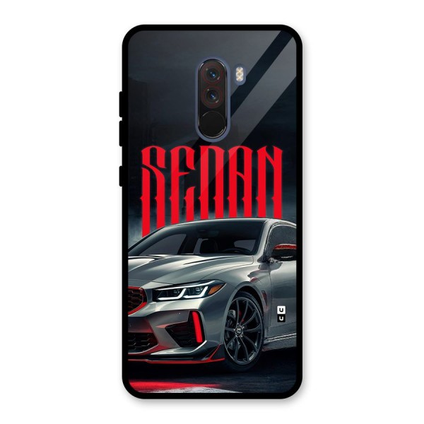 Classic Sedan Glass Back Case for Poco F1