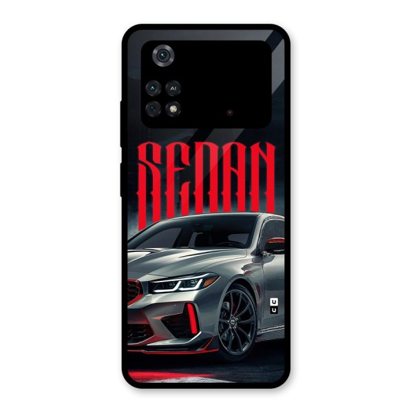 Classic Sedan Glass Back Case for Poco M4 Pro 4G