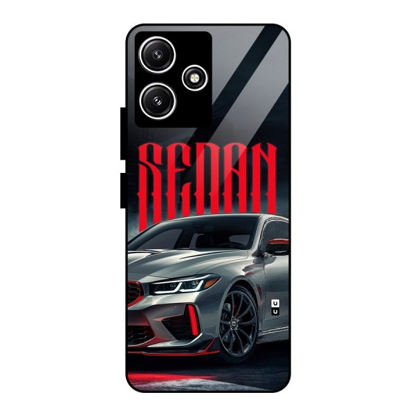 Classic Sedan Glass Back Case for Poco M6 Pro