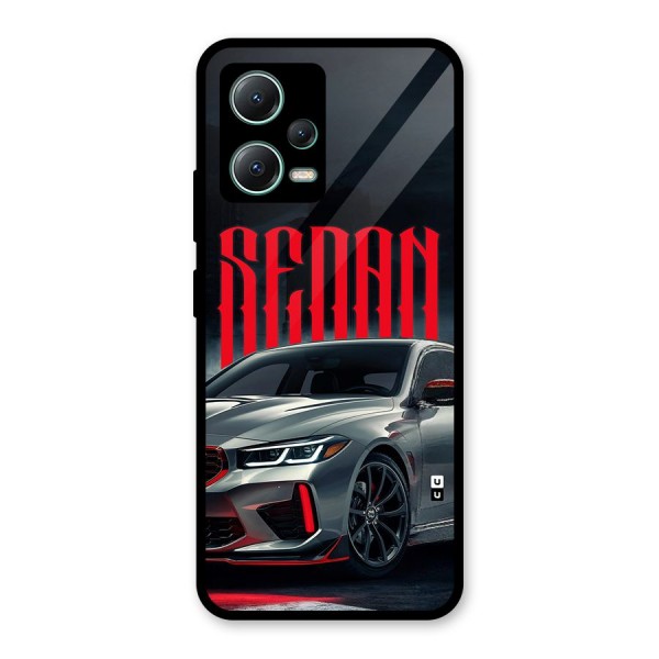 Classic Sedan Glass Back Case for Poco X5