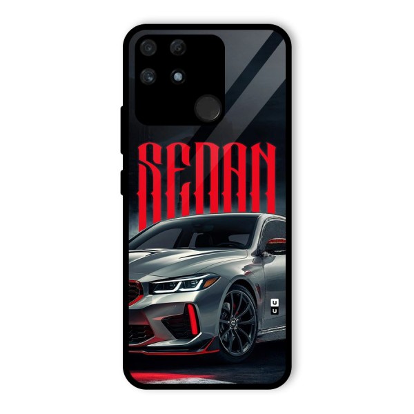 Classic Sedan Glass Back Case for Realme Narzo 50A