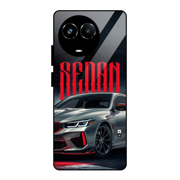 Classic Sedan Glass Back Case for Realme Narzo 60X