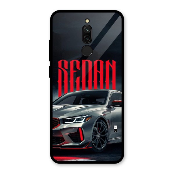 Classic Sedan Glass Back Case for Redmi 8