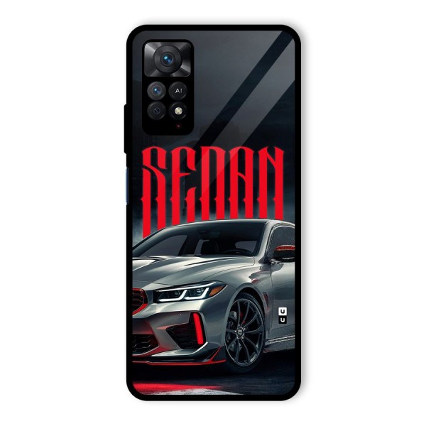 Classic Sedan Glass Back Case for Redmi Note 11 Pro