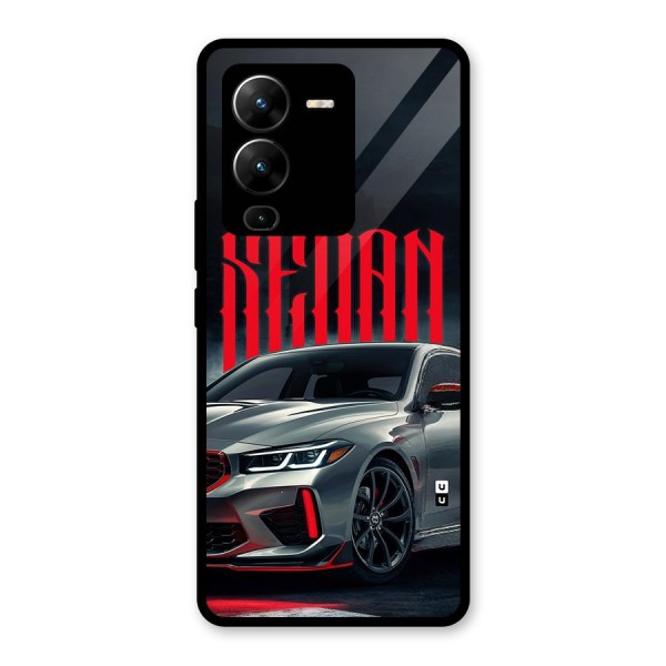 Classic Sedan Glass Back Case for Vivo V25 Pro