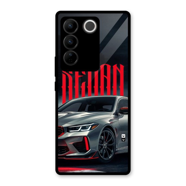 Classic Sedan Glass Back Case for Vivo V27 Pro