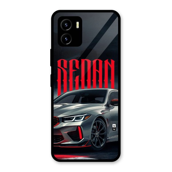 Classic Sedan Glass Back Case for Vivo Y15s