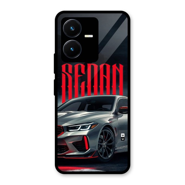 Classic Sedan Glass Back Case for Vivo Y22