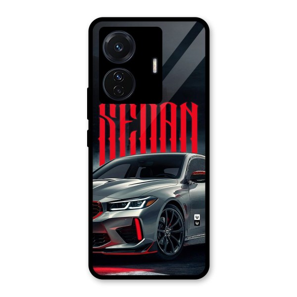 Classic Sedan Glass Back Case for Vivo iQOO Z6 Pro