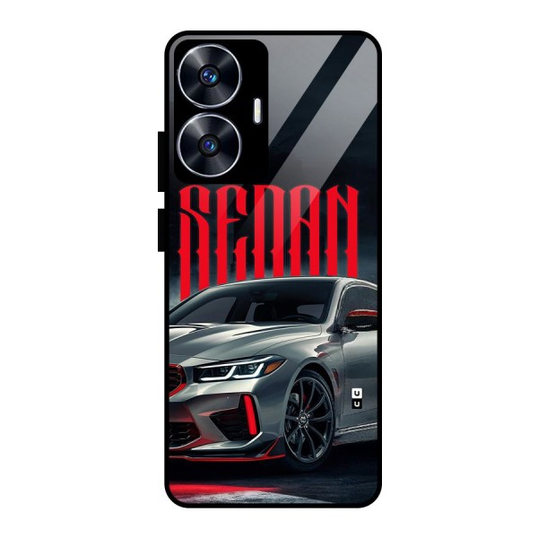 Classic Sedan Glass Back Case for realme C55