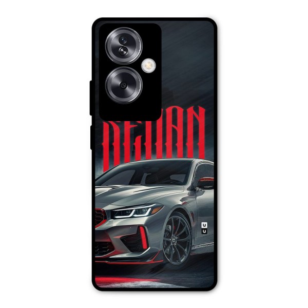 Classic Sedan Metal Back Case for Oppo A79 5G