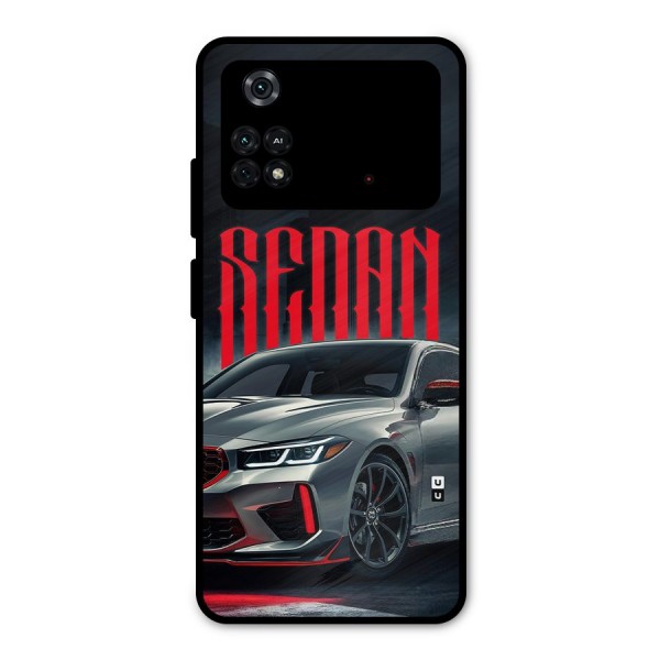 Classic Sedan Metal Back Case for Poco M4 Pro 4G