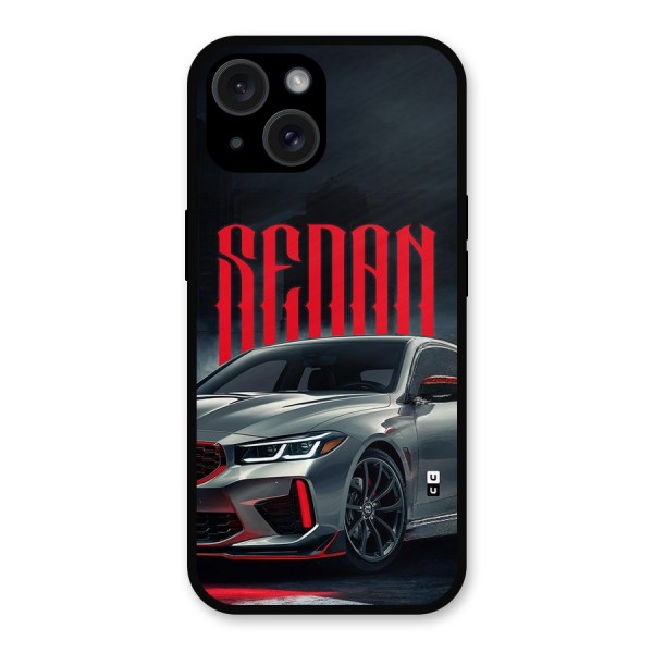 Classic Sedan Metal Back Case for iPhone 15