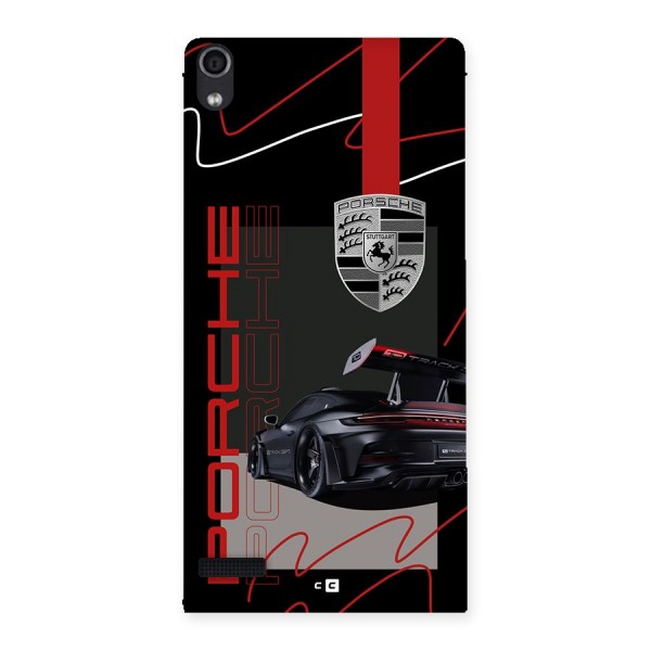 Classy Black Supercar Back Case for Ascend P6