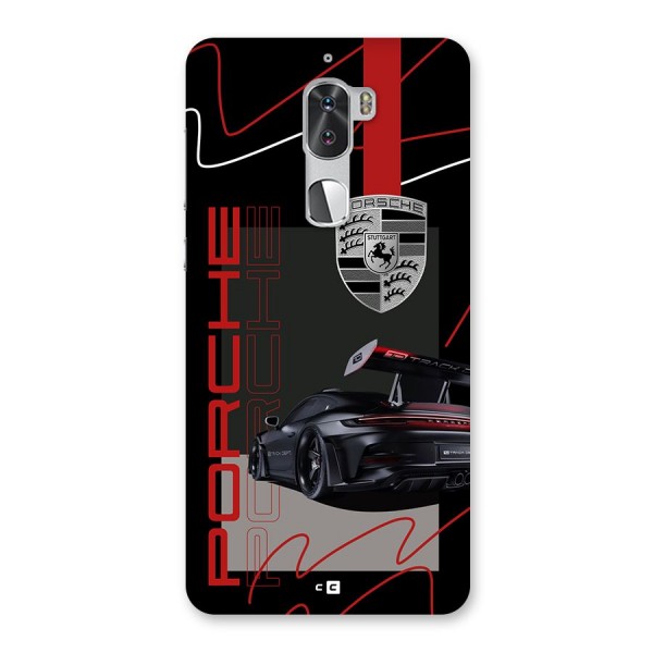 Classy Black Supercar Back Case for Coolpad Cool 1