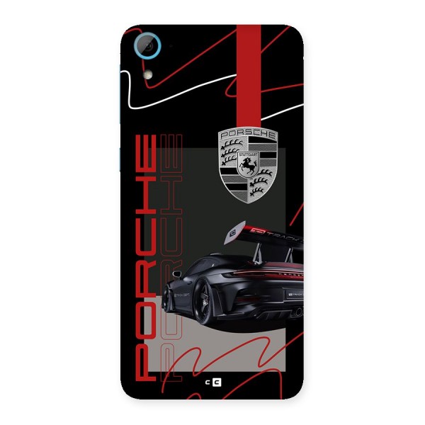 Classy Black Supercar Back Case for Desire 826