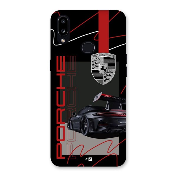 Classy Black Supercar Back Case for Galaxy A10s