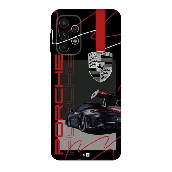 Classy Black Supercar Back Case for Galaxy A23